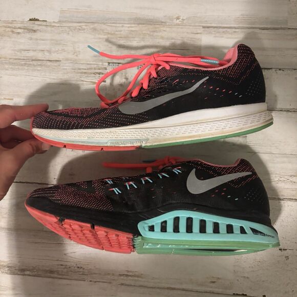 Nike Air Zoom Structure 18 Women’s US 8 Running/Training Shoes Pink/Black Gym - Picture 9 of 9